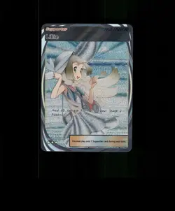 Fan-ART READ DESCRIPTION BELOW HOLO Lillie Card Lillie Pokemon Card p1 - Image 1