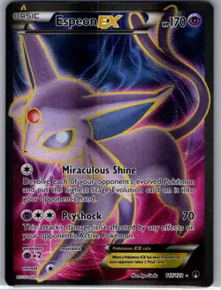 Espeon EX (Full Art) 117/122 XY - BREAKpoint - Pokemon Card - NM - Image 1