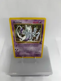 Pokemon TCG Mewtwo Black Star Promo Card 12/53 WOTC Vintage, Near Mint Condition - Image 2