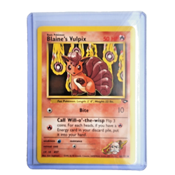 Blaine's Vulpix 66/132 Pokemon TCG Gym Challenge NM Vintage 2000 Card - Image 1