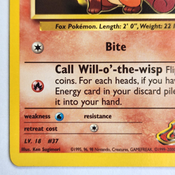 Blaine's Vulpix 66/132 Pokemon TCG Gym Challenge NM Vintage 2000 Card - Image 5