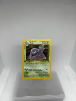 Pokemon Muk TCG 1st Edition Fossil Holo Rare Card 13/62 WOTC - Image 1