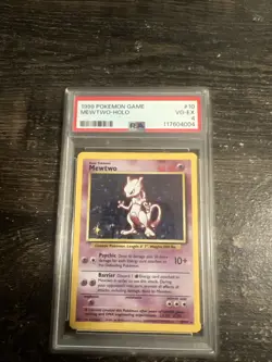 1999 Pokemon TCG Base Set Mewtwo Holo Rare Card 10/102 - Image 1
