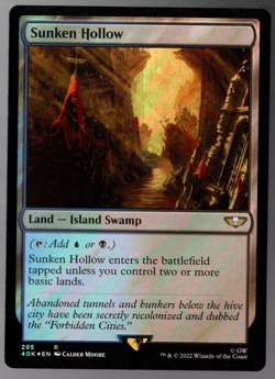 Sunken Hollow 295 Rare Surge Foil Warhammer 40K MTG NM - Image 1