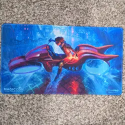 MagicCon Chicago exclusive stitched FOIL Playmat Chandra - Image 1