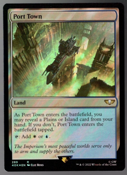 Port Town 269 Rare Surge Foil Warhammer 40K MTG NM - Image 1
