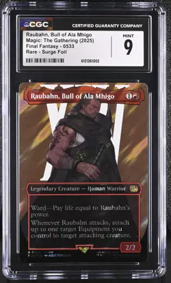 MTG Final Fantasy Surge Foil CGC 9 Lot - Raubahn, Vanille, Zidane - Image 2