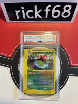 2002 POKEMON EXPEDITION 30 VENUSAUR-REV.FOIL PSA 8 - Image 1