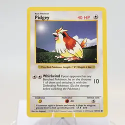 Pokemon TCG - Pidgey 57/102 Base Set Common Shadowless WOTC 1999 - EXC - Image 2