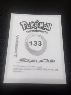 2022 POKEMON Prizma Sticker #133 Eevee Gold Star Holo Peru Gradeable - Image 2