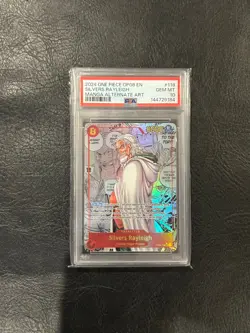 2024 One Piece OP08 Manga Alternate Art #118 Silvers Rayleigh PSA 10 GEM MINT - Image 1