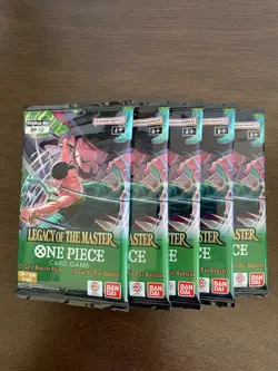 One Piece Legacy Of The Master OP-12 Five 5 Booster Packs Lot English B - Image 1