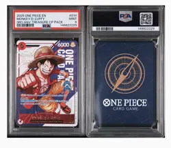 2025 ONE PIECE 3RD ANNIVERSARY TREASURE PACK #014 MONKEY D. LUFFY PSA 9 💎! - Image 3