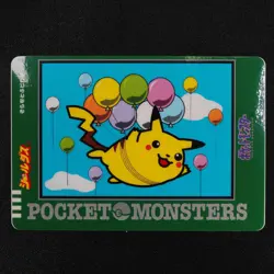 Pokemon Card Flying Pikachu Bandai Sealdass 1998 Japanese Sticker F2104 - Image 3