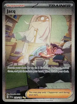 Pokemon Card - Jacq Scarlet & Violet Base Set 250/198 Holo SIR - Image 1