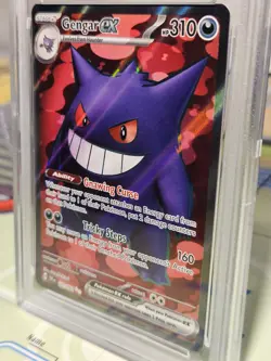 PSA 10 Gem Mint Gengar Ex Graded Pokemon Card #193 Temporal Forces 2024 - Image 2