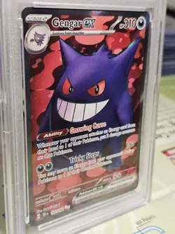 PSA 10 Gem Mint Gengar Ex Graded Pokemon Card #193 Temporal Forces 2024 - Image 3