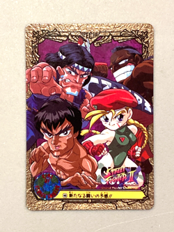Cammy, Fei Long, T. Hawk - 40 - Street Fighter Bandai Vintage Card Japanese - Image 1