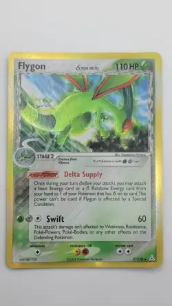 Flygon (Delta Species) - Holon Phantoms 7/110 Holo Rare Pokemon Card - Image 1