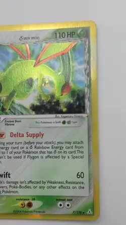 Flygon (Delta Species) - Holon Phantoms 7/110 Holo Rare Pokemon Card - Image 4