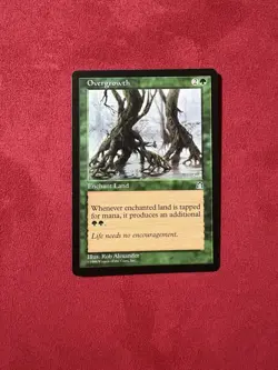 Overgrowth - Stronghold MTG Magic the Gathering Vintage Classic Card - Image 1