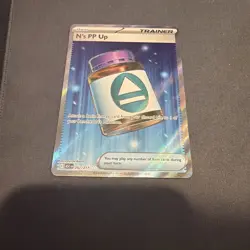 Pokemon N's PP Up Trainer-Item Full Art Foil Rare Card 262/217 - Image 1