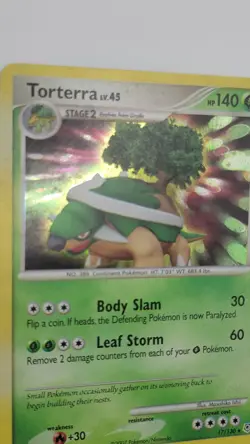 Torterra 17/130 Holo Rare Diamond and Pearl Pokemon Card - Image 2