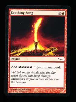 * * 1x Seething Song x1 * * Mirrodin MTG Close to NM Near Mint - Image 1