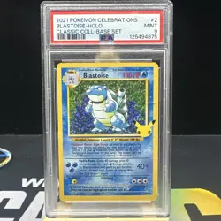 2021 POKEMON CELEBRATIONS CLASSIC COLL #2 BLASTOISE-HOLO PSA 9 - Image 1