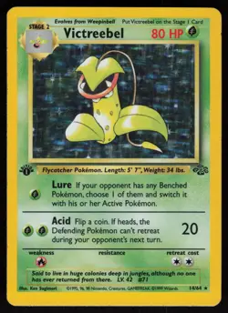 Victreebel 14/64 Rare Jungle Holo 1st Edition Pokemon - Image 1