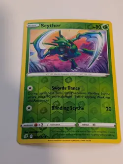Scyther - 004/192 - Rebel Clash Pokemon Reverse Holo Foil Nice! - Image 1