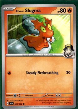 Ethan's Slugma - 035/182 - Pokemon Destined Rivals - Image 1
