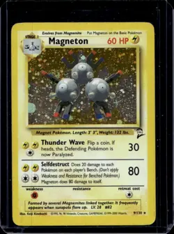 2000 Pokemon Set 2 Magneton Holo #9/130 - Image 1
