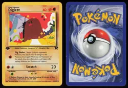 Diglett 52/82 Common Team Rocket 1st Edition Pokemon - Image 3