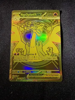 2025 Gold Mega Charizard X EX 130/094 - Pokemon Phantasmal Flames *See Photos* - Image 1