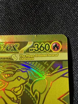 2025 Gold Mega Charizard X EX 130/094 - Pokemon Phantasmal Flames *See Photos* - Image 4