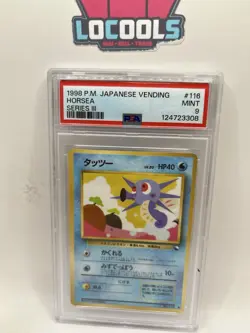 Horsea 1998 Pokemon Japanese Vending Series 3 #116 PSA 9 Mint - Image 1