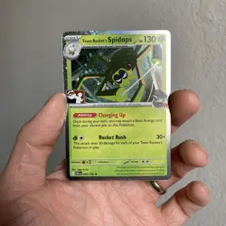 Team Rocket's Spidops 020/182 Cosmos Holo Pokemon Prize Pack Series 8 NM - Image 1