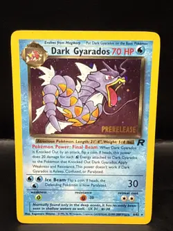 Pokemon Vintage Dark Gyarados 8/82 Holo Team Rocket Prerelease Promo WOTC AS - Image 2