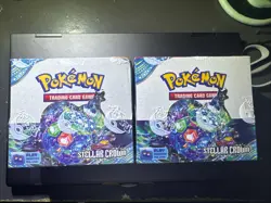 2X Pokemon TCG Scarlet & Violet Stellar Crown Booster Box Sealed - Image 1