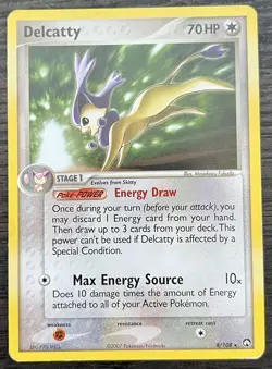 Delcatty 8/108 Pokemon TCG EX Power Keepers Deck Exclusives Rare Non Holo LP - Image 1