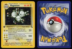 Magneton 11/62 Rare Fossil Holo 1st Edition Pokemon - Image 3