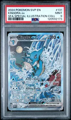 2024 POKEMON SVP EN-SV BSP #131 KINGDRA ex SFA SPECIAL ILLUSTRATION COLL PSA 9 - Image 1