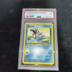2000 POKEMON NEO GENESIS 1ST ED #81 TOTODILE PSA 9 - Image 3