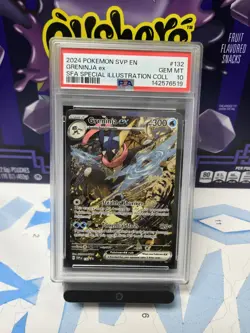 PSA 10 Pokemon Greninja ex SVP 132 Shrouded Fable Special Illustration Promo - Image 1
