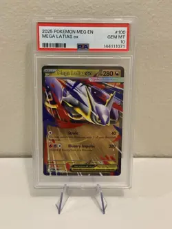 2025 POKEMON MEG EN-MEGA EVOLUTION #100 MEGA LATIAS EX PSA 10 - Image 1