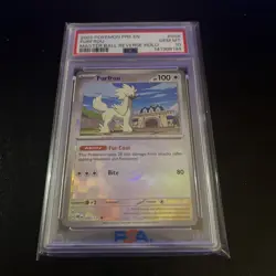 2025 POKEMON PRE EN-PRISMATIC EVOLUTIONS MASTER BALL REVERSE HOLO Furfrou PSA 10 - Image 1