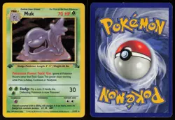 Muk 13/62 Rare Fossil Holo 1st Edition Pokemon - Image 3