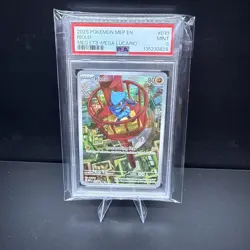 2025 POKEMON MEP EN-ME BLACK STAR PROMO #010 RIOLU PSA 9 - Image 1