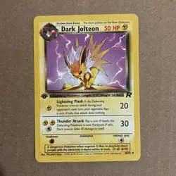2000 Pokemon Team Rocket First Edition Dark Jolteon #38/82 - Image 1